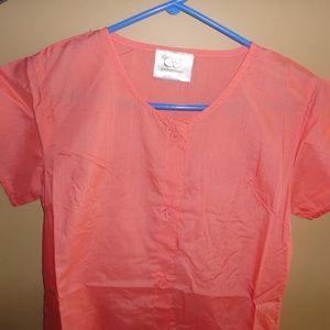 Medical Professional Uniform Scrubs Coral Size S